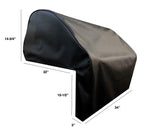 34-inch Windproof Vinyl Grill Cover for Bonfire Built-In Grill