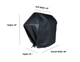 42-inch Windproof Vinyl Grill Cover for Sedona Cart Grill