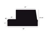 53-inch Windproof Vinyl Grill Cover for Viking Previous Generation T & E Series with Double Side Built-In Grill