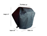 54-inch Windproof Vinyl Grill Cover for Twin Eagles Cart Grill