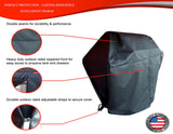 54-inch Windproof Vinyl Grill Cover for Twin Eagles Cart Grill