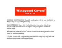 30-inch Windproof Vinyl Grill Cover for DCS Griddle Built-In